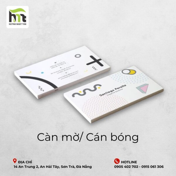 Name card – Danh thiếp cán màng