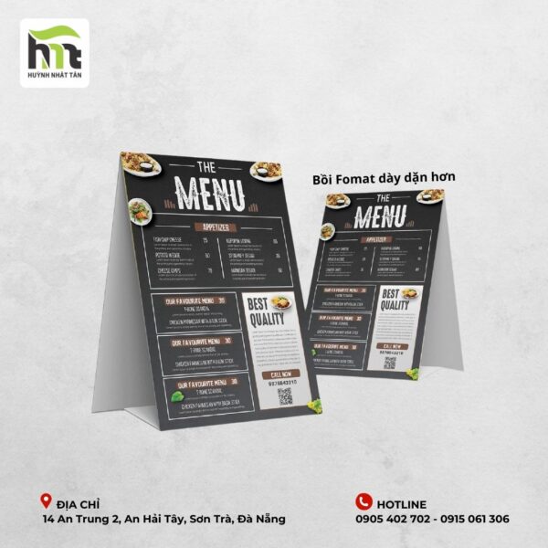 Menu bồi Format