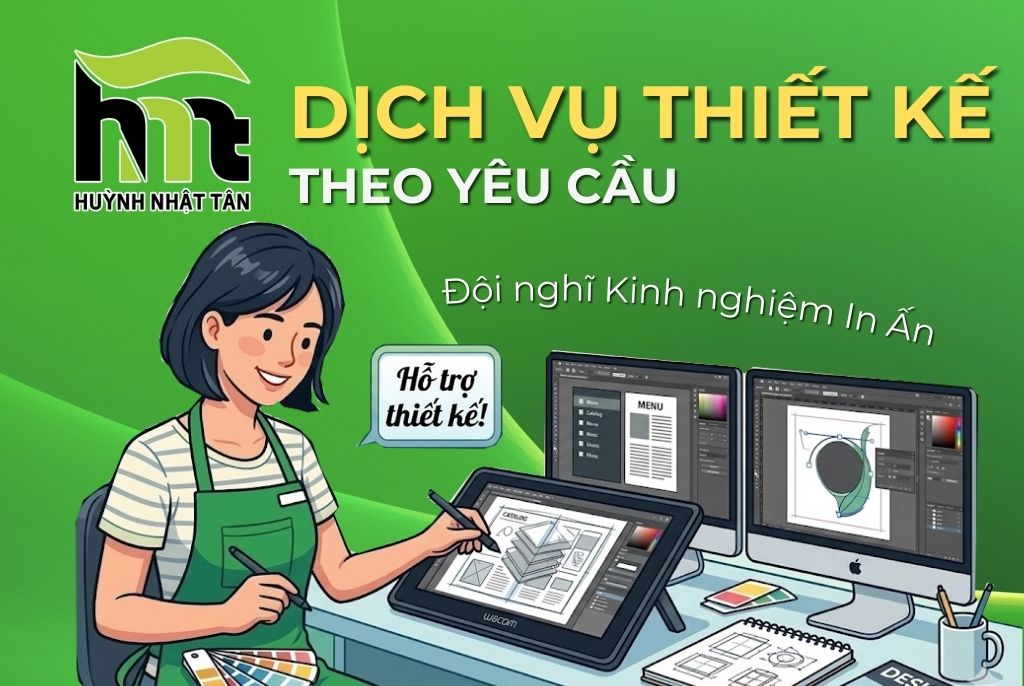 Dịch vụ thiết kế theo yêu cầu - In ấn Huỳnh Nhật Tân